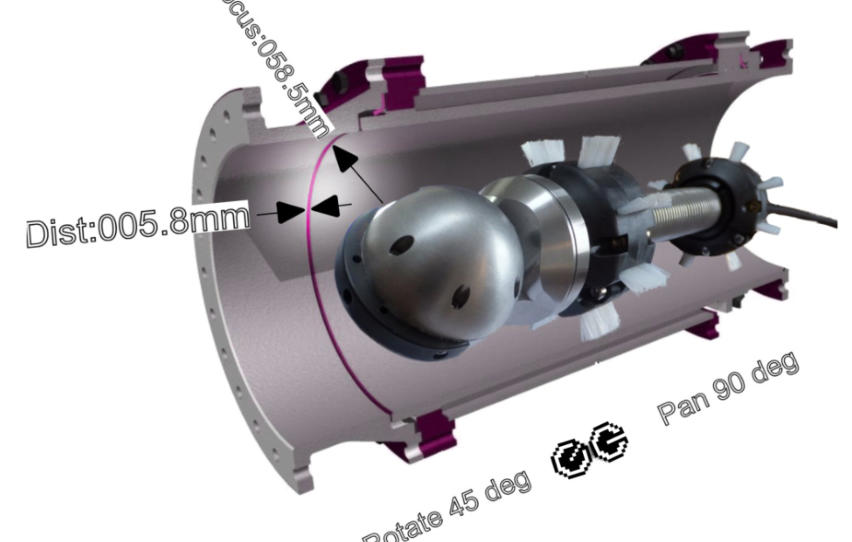 Troglotech Pushrod System - Drain Camera - CCTV Drainage Pan & Tilt Camera