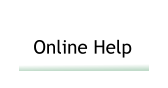 Online Help